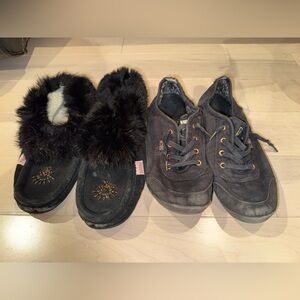 Women’s moccasins and sketchers bobs